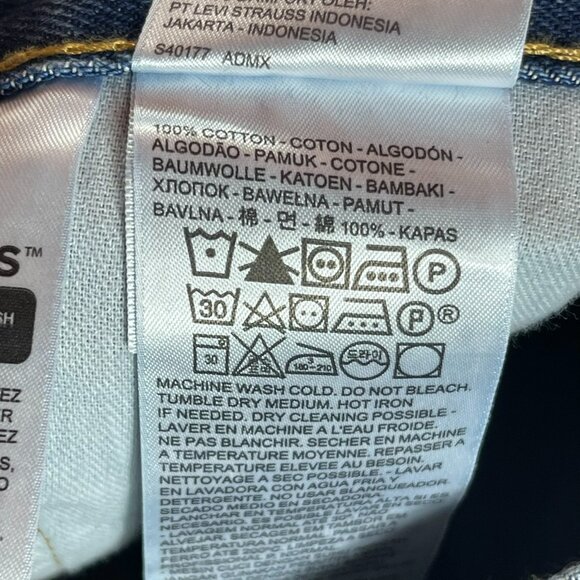 Levis 550 Relaxed Jeans Mens 42 x 34 Big Tall Blue Pockets Straight - Picture 7 of 9